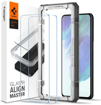 Zestaw szkieł ochronnych Spigen AlignMaster Glass.Tr do Samsung Galaxy S21 FE 2 szt (8809756648489)