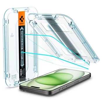 Zestaw szkieł ochronnych Spigen EZ FIT Glass.TR do Apple iPhone 15 Plus 2 szt (8809896752060)