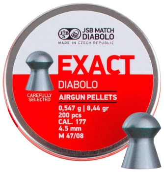 Пули пневматические JSB Diabolo Exact 0,547 г калибра 4,5 мм (200шт/уп)