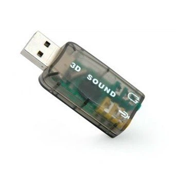 Звуковая карта USB для компьютера или ноутбука арт.100005ч
