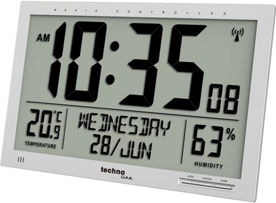 Настінний годинник Technoline WS8013 Silver (WS8013)