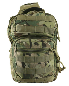 Рюкзак тактичний однолямковий Kombat uk Mini Molle Recon Shoulder Bag мультікам