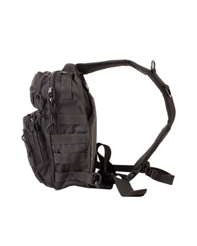 Рюкзак тактичний однолямковий Kombat Mini Molle Recon Shoulder Bag чорний