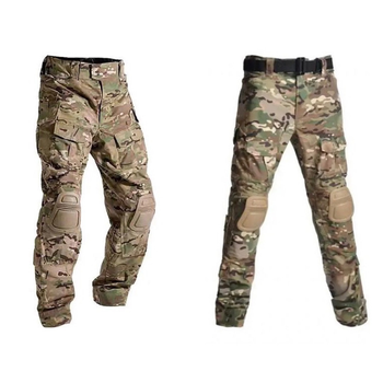 Тактические штаны с наколенниками мультикам размер XL
