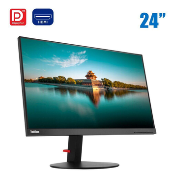 Монітор Lenovo ThinkVision P24q-10 / 24" (2560x1440) IPS / HDMI, miniDP, DisplayPort, USB / VESA 100x100 б/в