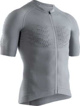 Мужское велоджерси X-BIONIC Effektor 4.0 Cycling Zip Shirt Men EF-BT00S19M - G011 Dolomite Grey/Arctic XXL