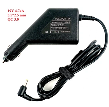Автомобільний адаптер живлення 19V Getac Asus Toshiba Lenovo 90W з додатковим USB 3.0 QC