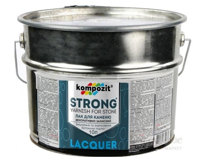 Лак акриловый KOMPOZIT STRONG для камня 10л