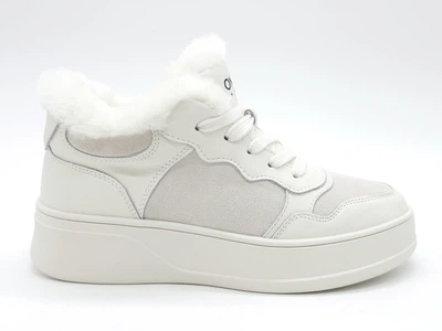Жіночі кеди Lonza зимові білі шкіряні L-12-22 23,5 см 37(р)