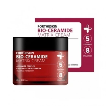 Крем Fortheskin Bio Ceramide Matrix Cream с керамидами и гиалуроновой кислотой для питания и восстановления кожи лица, 60 мл