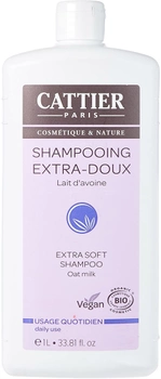 Szampon do oczyszczania włosów Cattier Paris Daily Use Extra Soft Shampoo Wheat Proteins Organic 1000 ml (3283950911924)