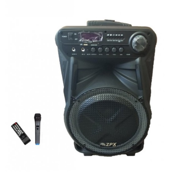 Колонка портативна з бездротовим мікрофоном ZX-7771/120W (USB/Bluetooth/FM)
