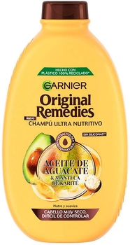 Szampon do wygładzania włosów Garnier Original Remedies Avocado And Shea Shampoo 300 ml (3600542152938)