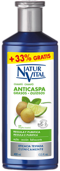Шампунь проти лупи Naturvital Naturaleza Y Vida Anticaspa Grasos Oleosos Shampoo 400 мл (8414002061013)