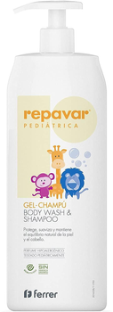 Żelowy szampon do włosów i ciała Repavar Pediatrica Gel Shampoo 750 ml (8470001618740)