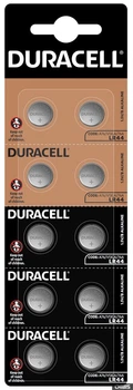 Батарейки DURACELL Alkaline 1,5 V LR44/A76/V13GA/G13 (10шт)
