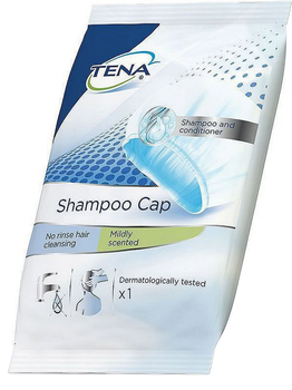 Czapka do mycia głowy bez wody Tena Shampoo Cap (7322540624786)