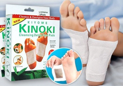 Пластырь для ног детоксикация очищение организма Kinoki Cleansing Detox Foot Pads