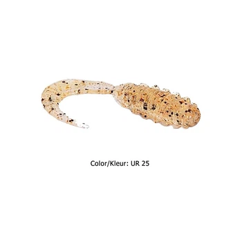 Приманка Bait Breath Micro Grub 1" (15шт.) (Ur25 Clear/gold*orange*seed),FS0011461
