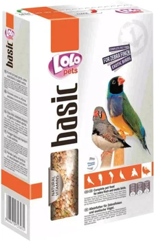 Повнораційний корм LoLo PETS для зебрової амадини та екзотичних птахів 1 кг (5904479723024)