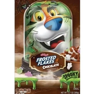 Хлопья Kellogg's Frosted Flakes Chocolate with Spooky Marshmallows Cold Breakfast Cereal 700г