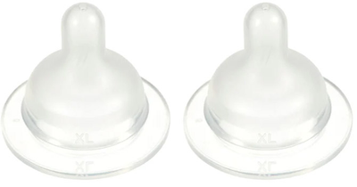 Силіконова соска до пляшечки Difrax S-bottle Wide XL для годування х 2 шт (8711736568963)