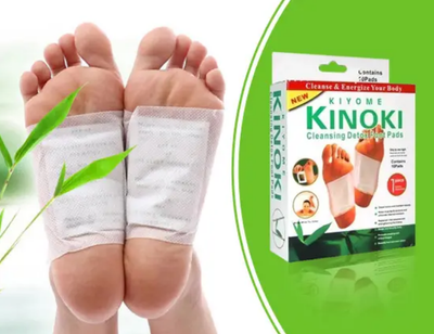 Пластырь-детокс для ног Kiyomi Kinoki выведение токсинов и шлаков из организма
