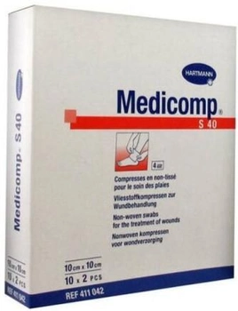 Повязка Hartmann Medicomp Sterile Gauze 10 x 10 см 10x2 шт (4052199208558)