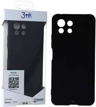 Etui plecki 3MK Matt Case do Xiaomi Mi 11 Lite 5G Black (5903108386548)