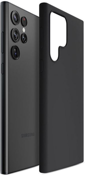 Etui plecki 3MK Silicone Case do Samsung Galaxy S23 Ultra Black (5903108499286)