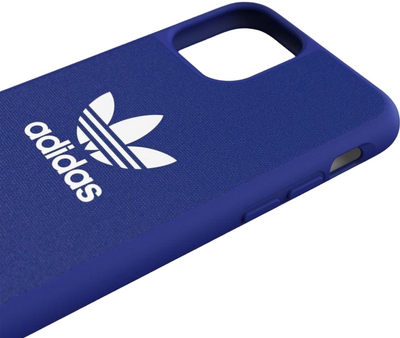 Etui plecki Adidas Moulded Case Canvas do Apple iPhone 12/12 Pro Blue (8718846083942)