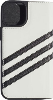 Etui z klapką Adidas OR Booklet Case do Apple iPhone 13 White-black (8718846095501)