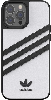 Etui z klapką Adidas OR Booklet Case do Apple iPhone 13/13 Pro White-black (8718846095693)