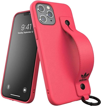 Etui plecki Adidas OR Hand Strap Case do Apple iPhone 12 Pro Max Signal pink (8718846084529)