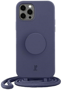 Etui plecki Just Elegance PopGrip do Apple iPhone 12/12 Pro Purple (4062519300329)