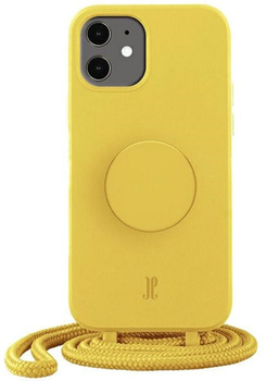 Etui plecki Just Elegance PopGrip do Apple iPhone 12/12 Pro Yellow (4062519300893)