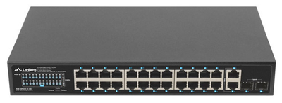 Przełącznik Lanberg 24X 1GB PoE+ Rack 19" (RSGE-24P-2GE-2S-250)