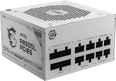 Блок питания MSI MAG A850GL PCIE5 850W White (306-7ZP8A24-CE0)