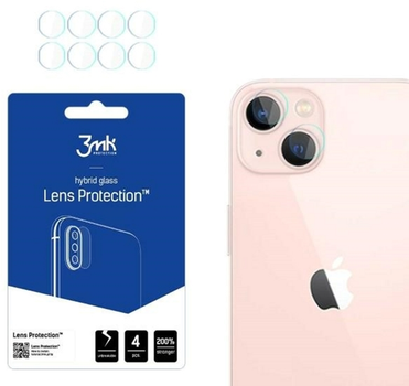 Zestaw szkieł hartowanych 3MK Lens Protection na aparat Apple iPhone 14 6.1" 4 szt (5903108494700)