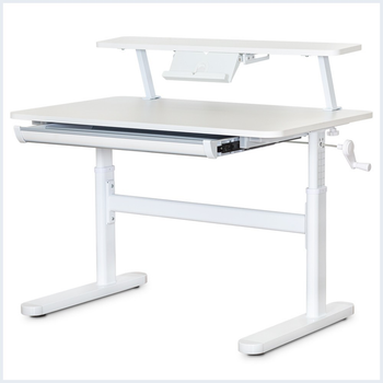 Детский стол Evo-Kids TH-210 с полкой S50 XL White (TH-210 W + BD-S50 XL)