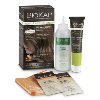 Bios Line BioKap Nutricolor Деликатная краска 10 мин 7.0 Biondo Medio Naturale