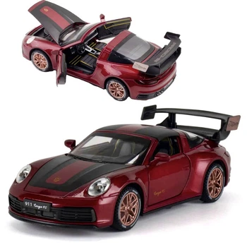 Машинка іграшка Porsche 911 Targa 4S моделька металева колекційна 16 см Бордовий (9825751)