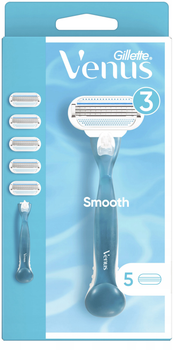 Станок для гоління жіночий Gillette Venus Smooth з 5 змінними картриджами (7702018363490)