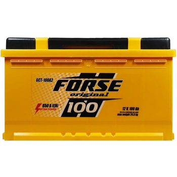 Автомобильный аккумулятор FORSE 100Ah 850A R+