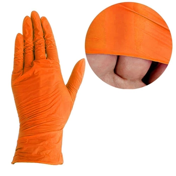 Рукавички MediOk нітрилові без тальку Amber помаранчеві М 100 шт (0304994)