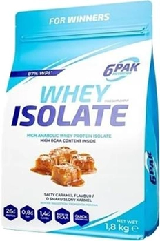 Protein 6PAK Nutrition Izolat Serwatki 1800 g Słony Karmel (5902811807739)