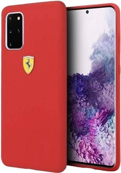 Панель Ferrari Silicone для Samsung Galaxy S20 Plus Червоний (3700740473337)