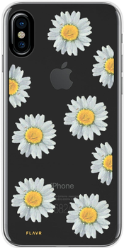 Etui plecki Flavr Real Flower Daisy do Apple iPhone X Clear (4029948066158)