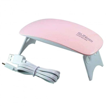 LED лампа для нігтів манікюру Beauty nail Sun mini UV pink