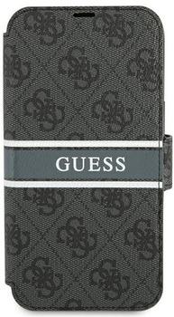Чохол-книжка Guess Book 4G Stripe для Apple iPhone 13/13 Pro Сірий (3666339032104)